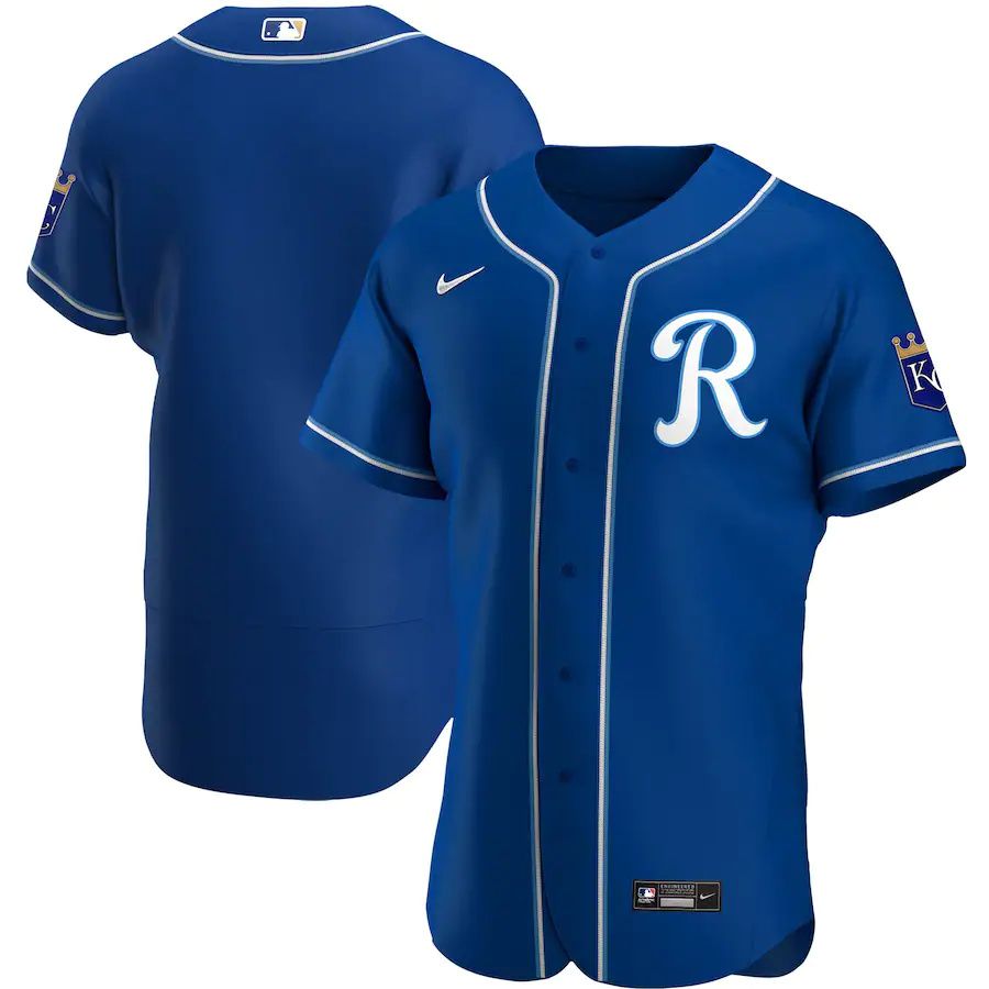 Mens Kansas City Royals Nike Royal Alternate Authentic Team MLB Jerseys->kansas city royals->MLB Jersey
